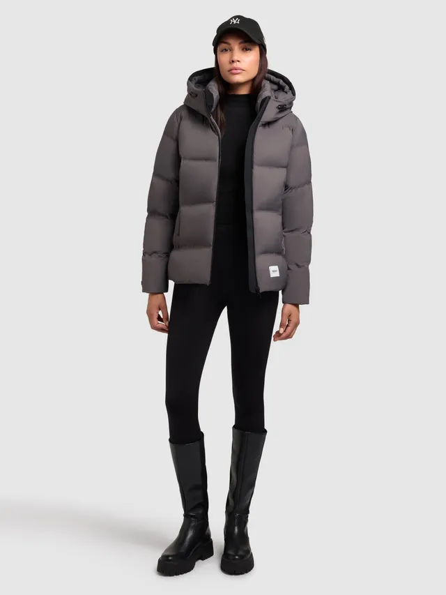 khujo-jacke-liev2-graphite-grey-damen-winter-steppjacke-h-ftlang-mit-kapuze image 1
