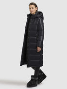 khujo-coat-julina3-satin-black-damen-steppmantel-knielang image 2