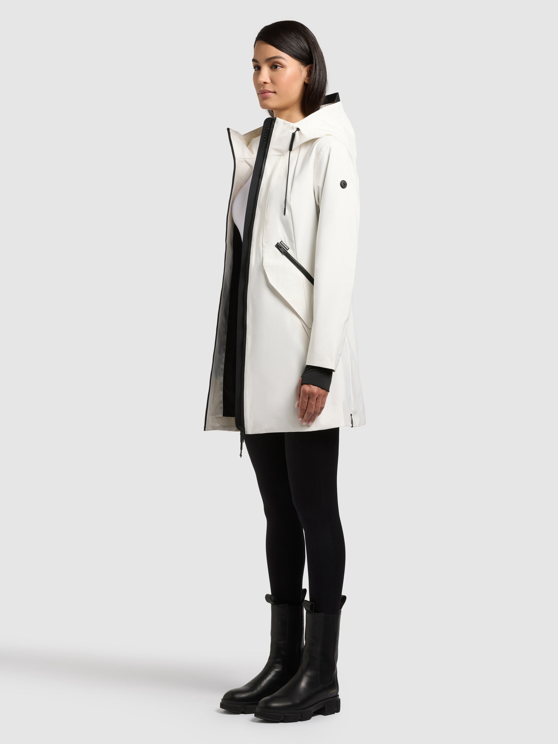 khujo-eiza-regenmantel-sommerjacke-off-white image 2