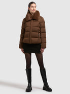 khujo-clia-damen-steppjacke-copper-brown image 2