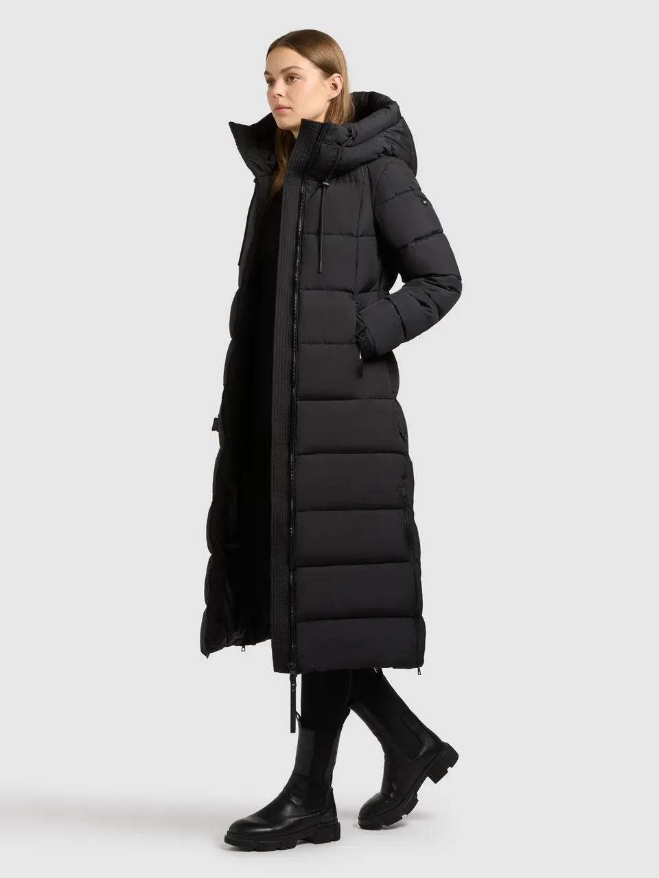 khujo-deria4-steppmantel-damen-wadenlanger-wintermantel-in-black image 1