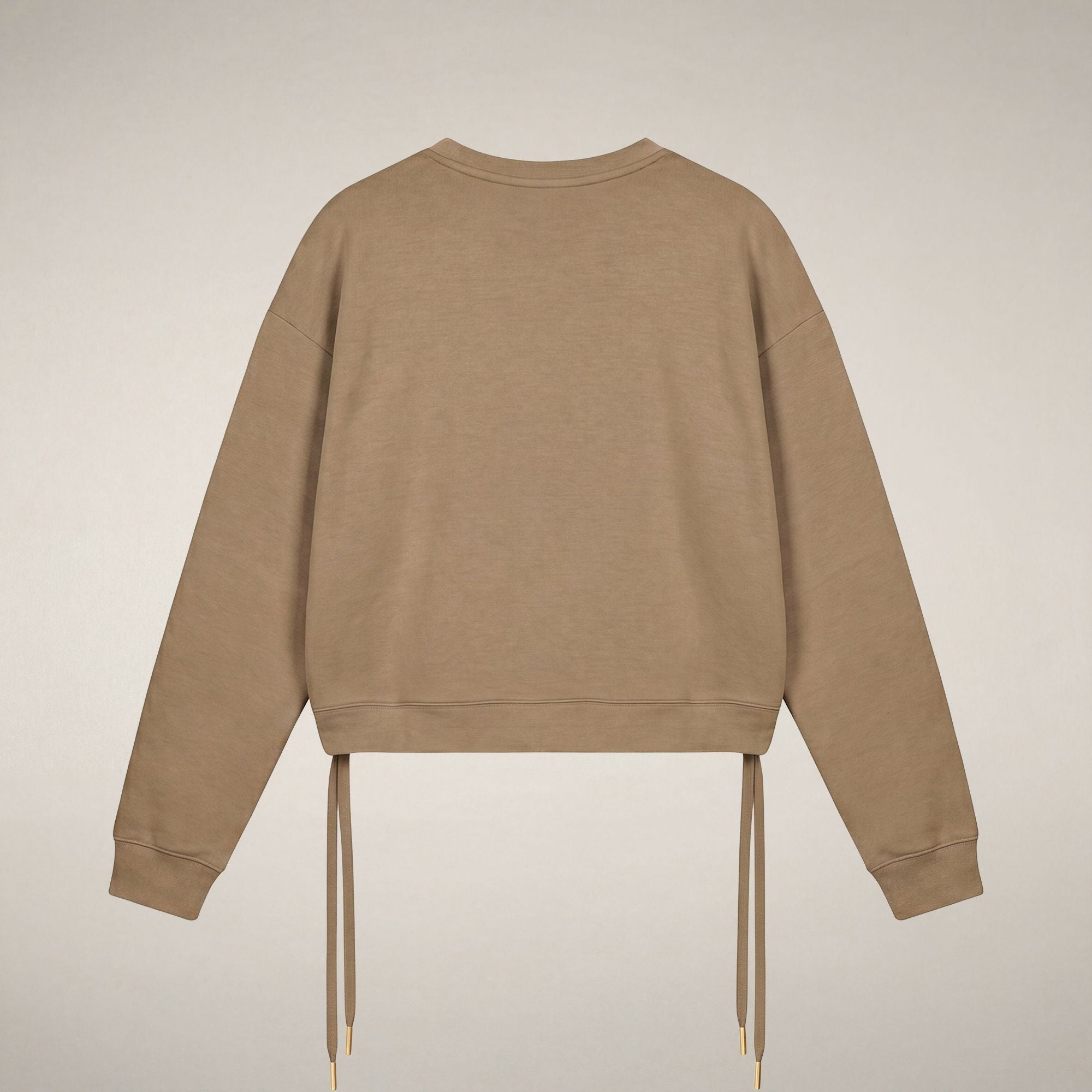 save-the-duck-akemi-sweatshirt-damen-beige-biscotto-rundhals image 4