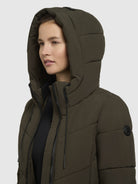 khujo-mantel-aribay5-khaki-langer-steppmantel-mit-strick-damen image 7