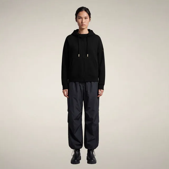 save-the-duck-kiku-damen-hoodie-mit-zip-schwarz image 1