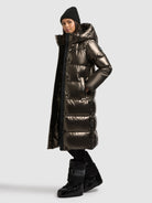 khujo-coat-rachel-shiny-kane-brown-gl-nzender-damen-steppmantel image 6