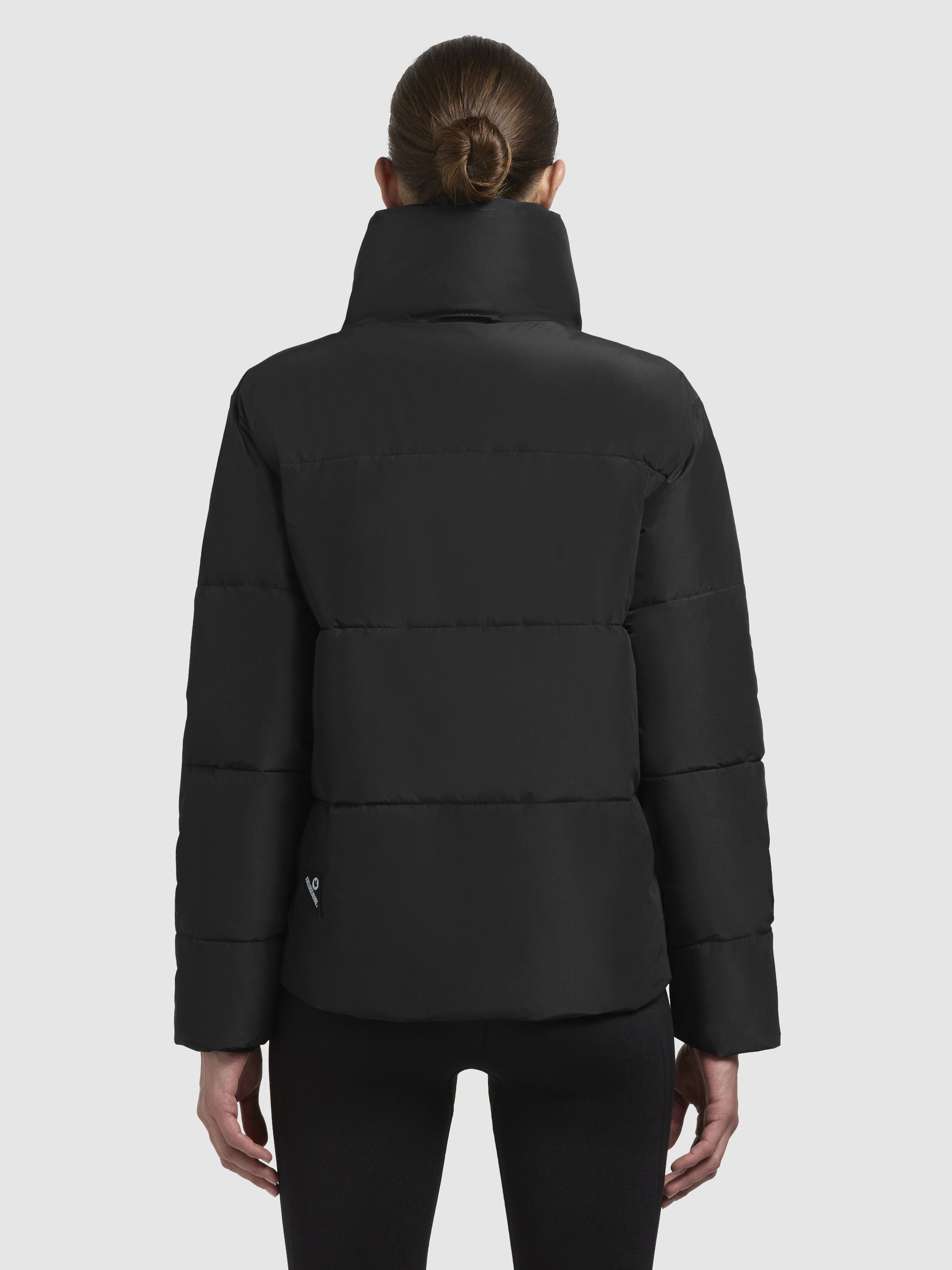 khujo-flaire-jacke-schwarz-damen-h-ftlange-blouson-winterjacke-mit-stehkragen image 3