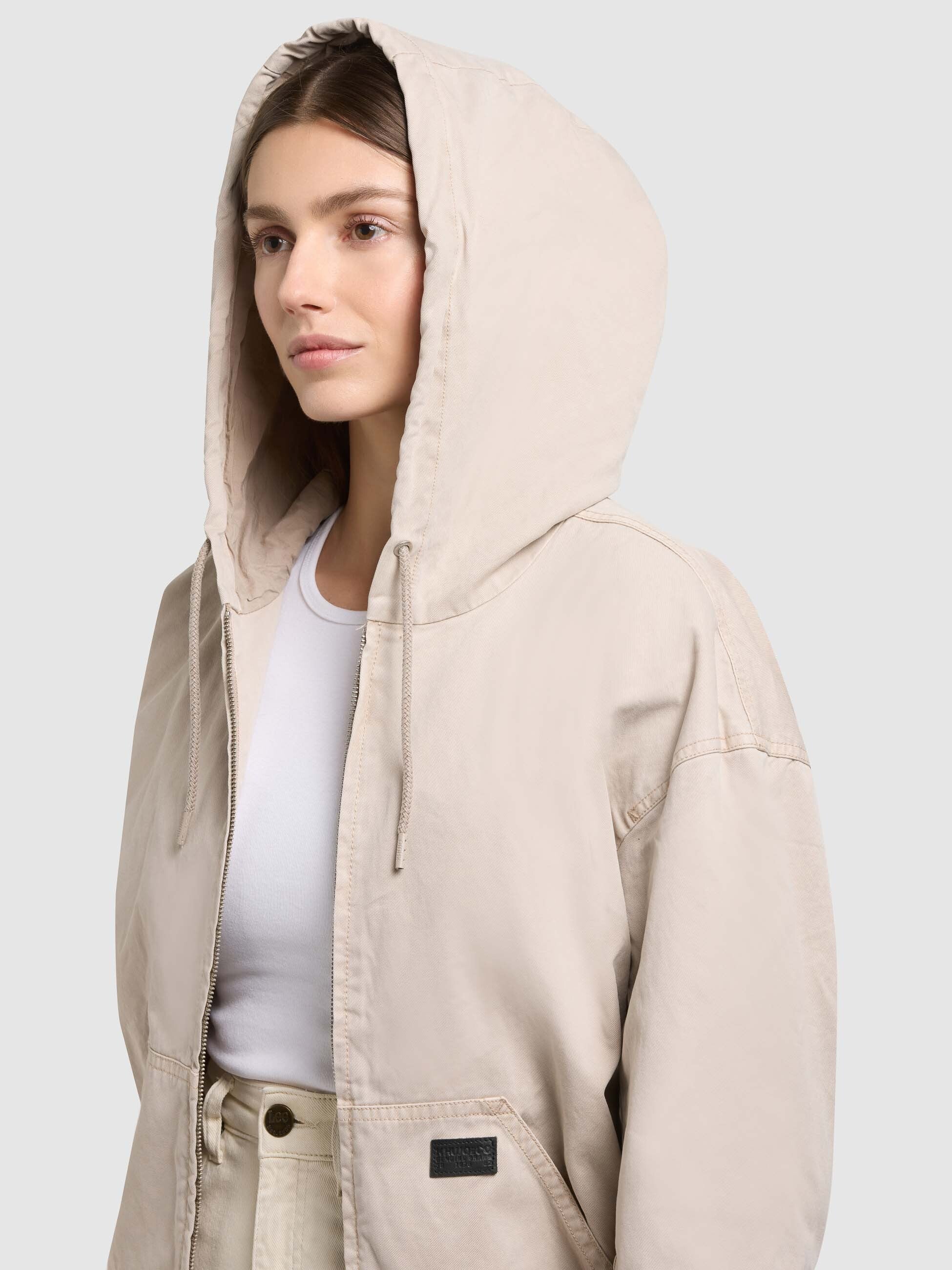 khujo-blousonjacke-judy-greige-damen-hoodie-jacke-aus-baumwoll-twill image 7