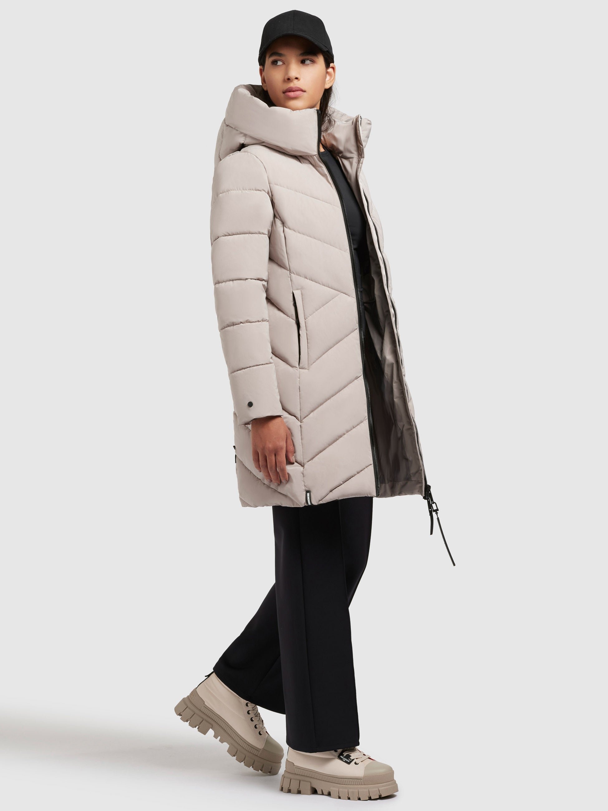 khujo-mantel-darka-hellbeige-regular-fit-steppmantel-damen image 6