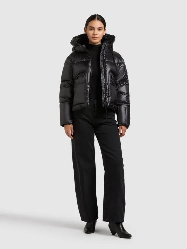 khujo-jacke-luna-damen-steppjacke-h-ftlang-gl-nzend-in-black image 1