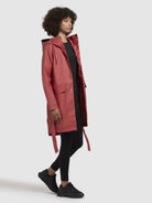 khujo-coat-quinn-pale-red-regenmantel-mit-g-rtel image 6
