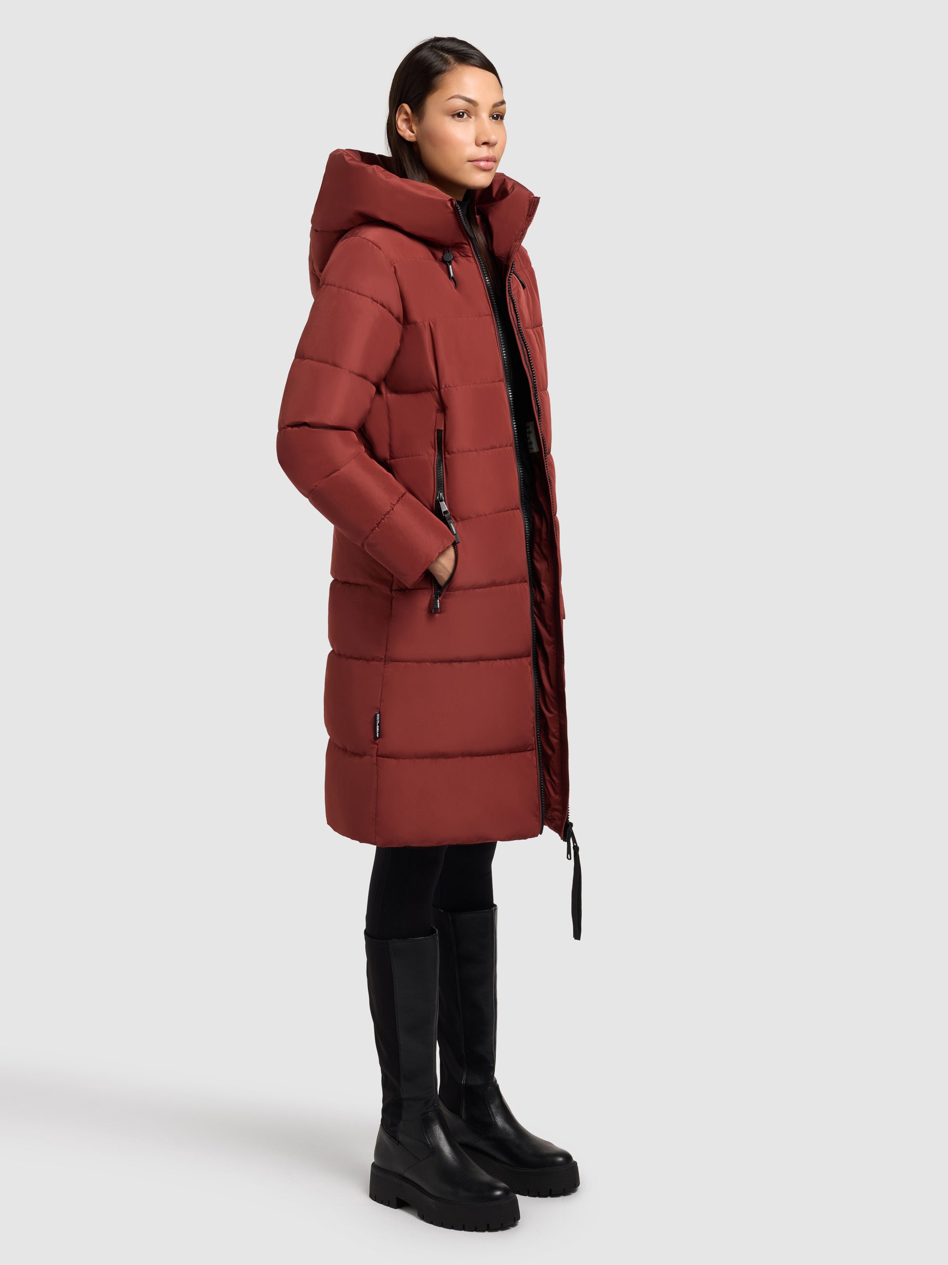 khujo-mantel-jilias5-lange-stepp-winterjacke-dark-red-f-r-damen image 2