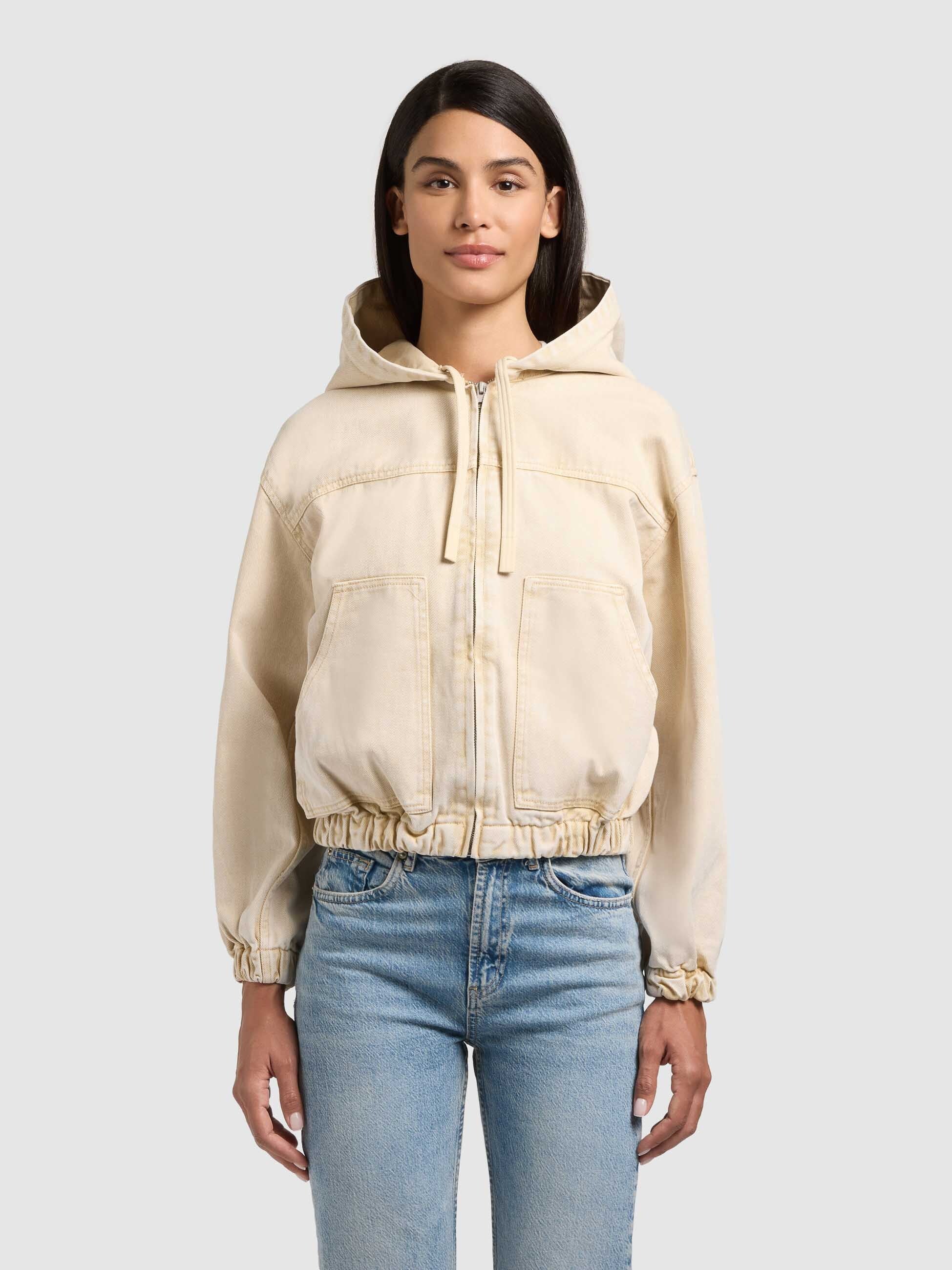 khujo-jacke-gretel-sand-damen-jeans-blouson-oversize-mit-kapuze image 4