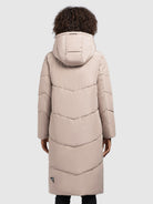 khujo-coat-sonje5-damen-steppmantel-light-beige-wadenlang image 3