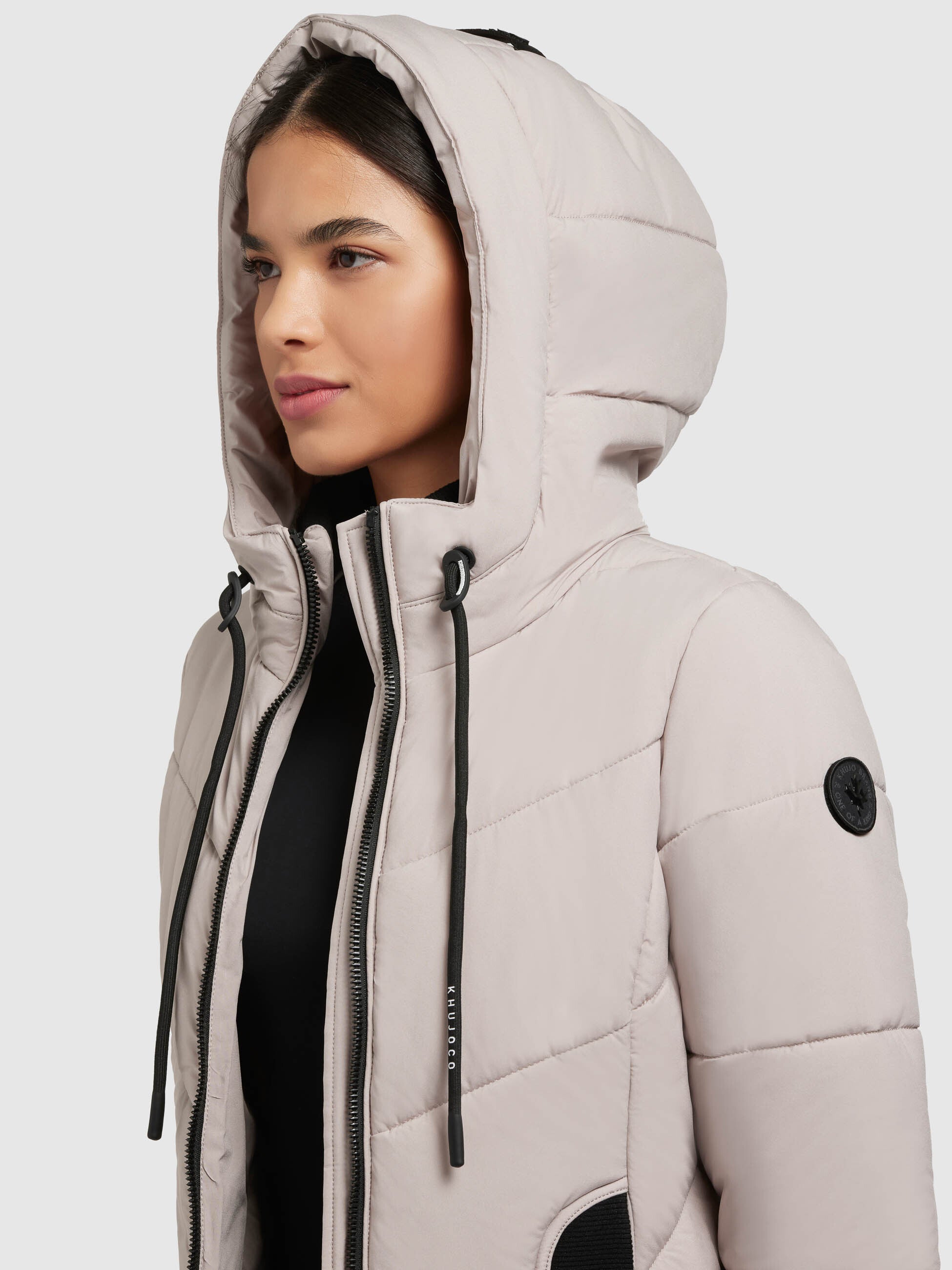 khujo-mantel-aribay4-light-hellbeige-lange-damen-steppjacke image 7