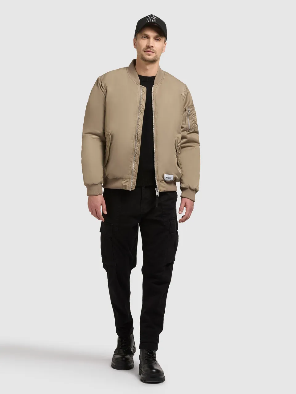 khujo-jacke-adon-bomber-beige-bergangsjacke-h-ftlang image 1
