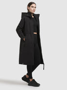 khujo-pinax-damen-sommer-parka-black-knielang image 6
