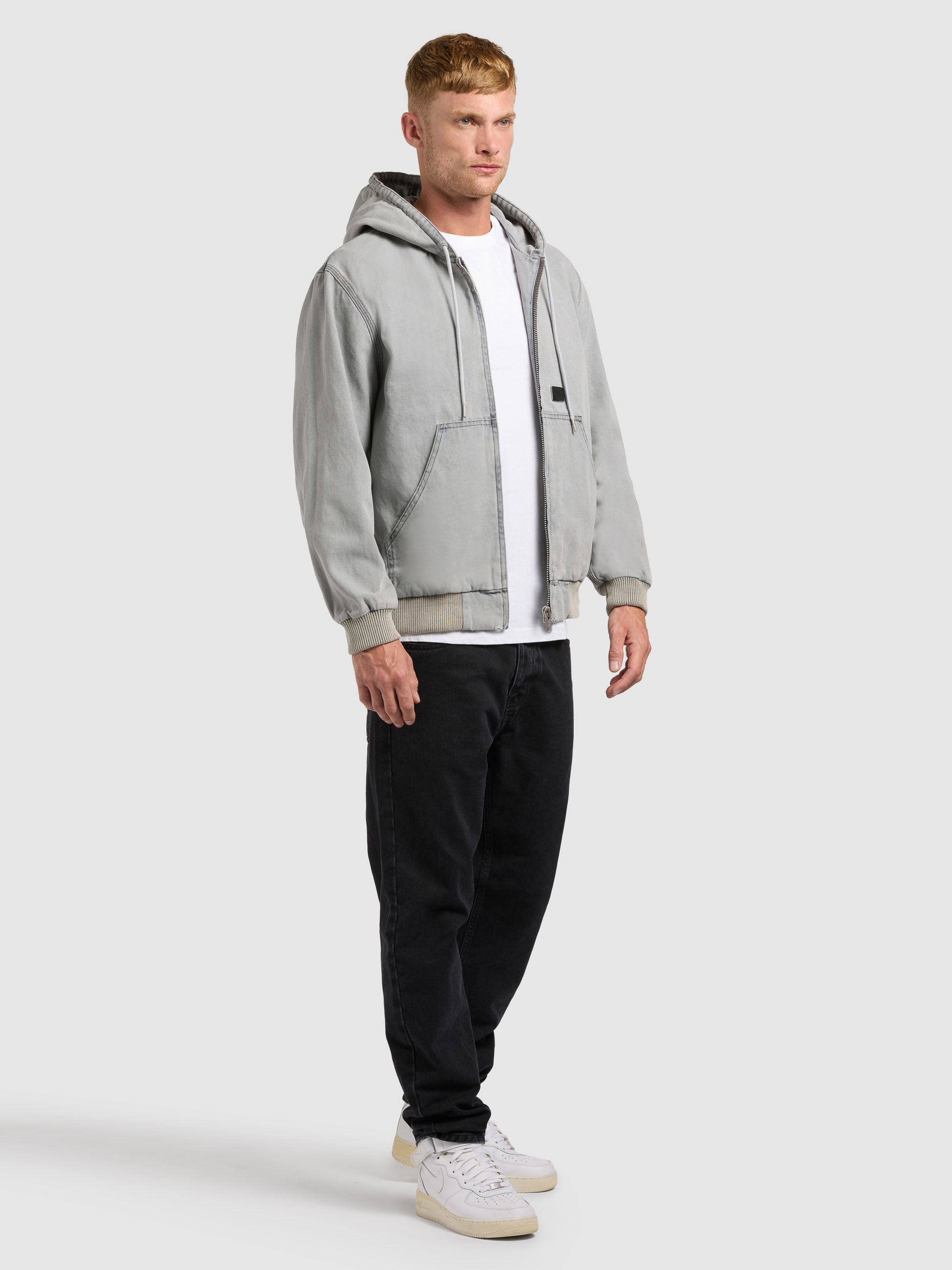 khujo-jacke-rhiis-light-grey-damen-blouson-workwear-mit-kapuze image 6