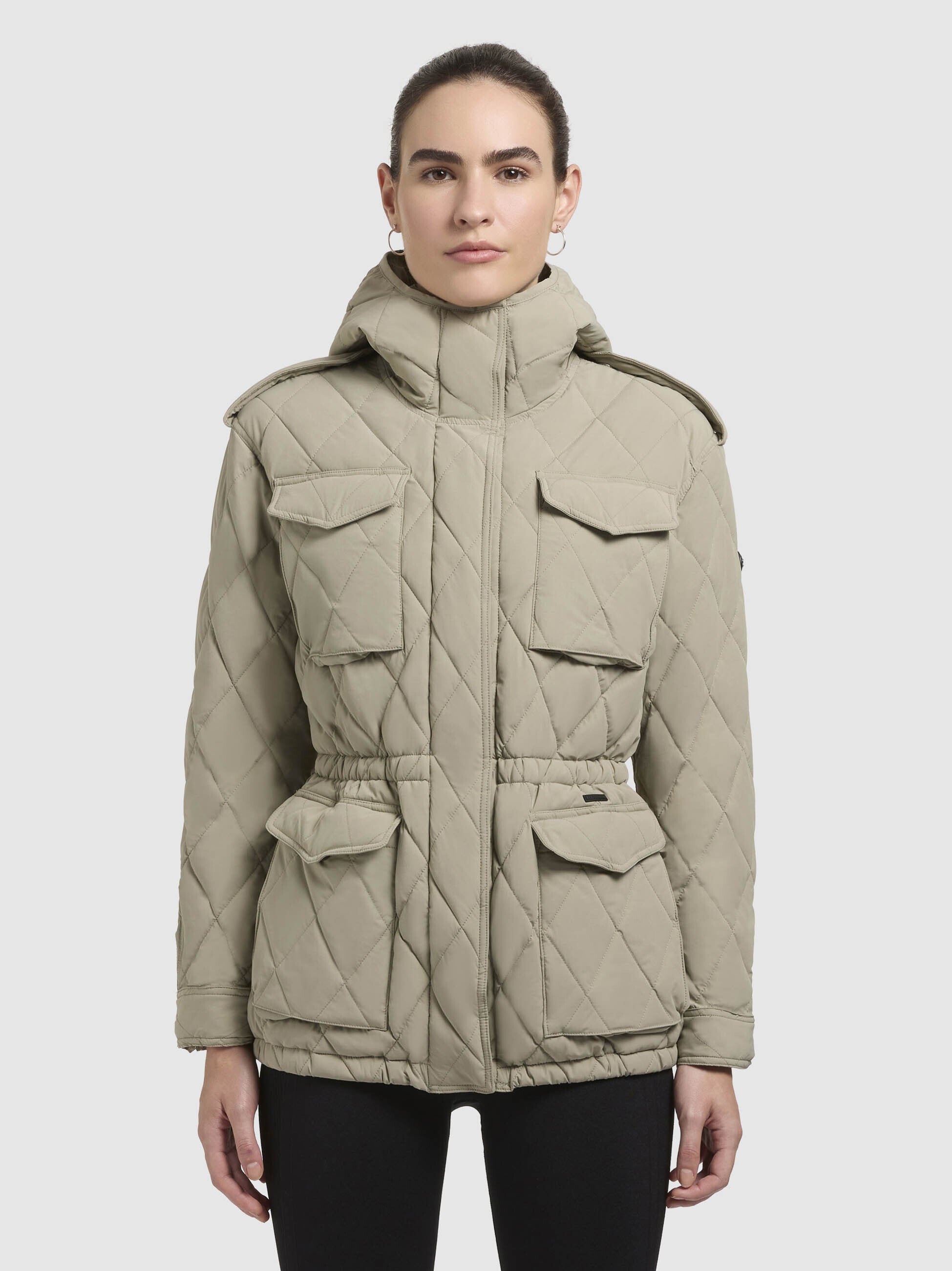 khujo-jacke-alimina-blassgr-n-steppjacke-damen-tailliert image 4
