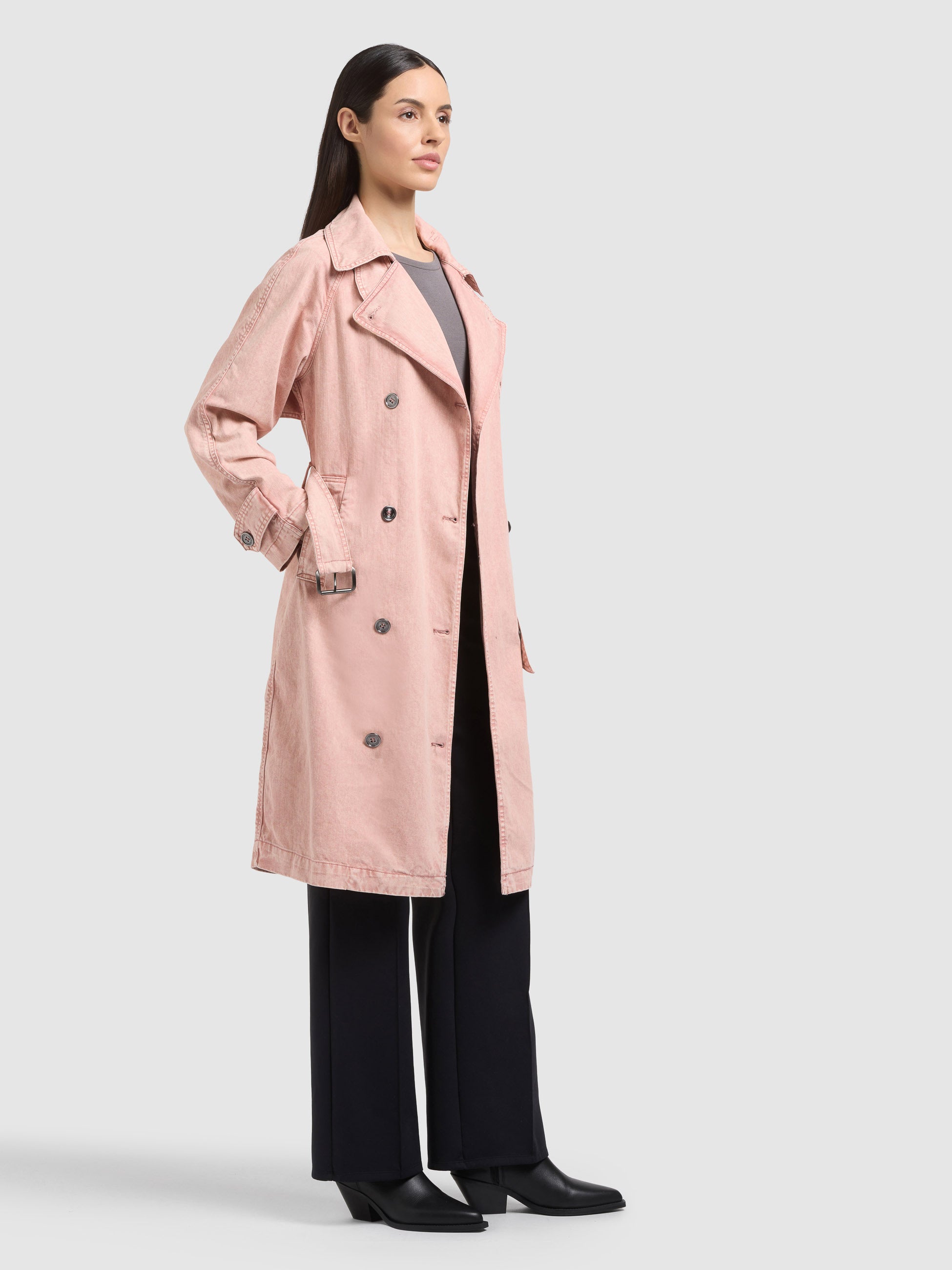 khujo-mantel-enza-blush-pink-damen-jeans-trench-aus-denim image 6