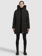 khujo-coat-faltd-damen-steppmantel-regular-fit-black image 2