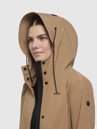 khujo-elea-regenmantel-sand-damen-regular-fit image 7