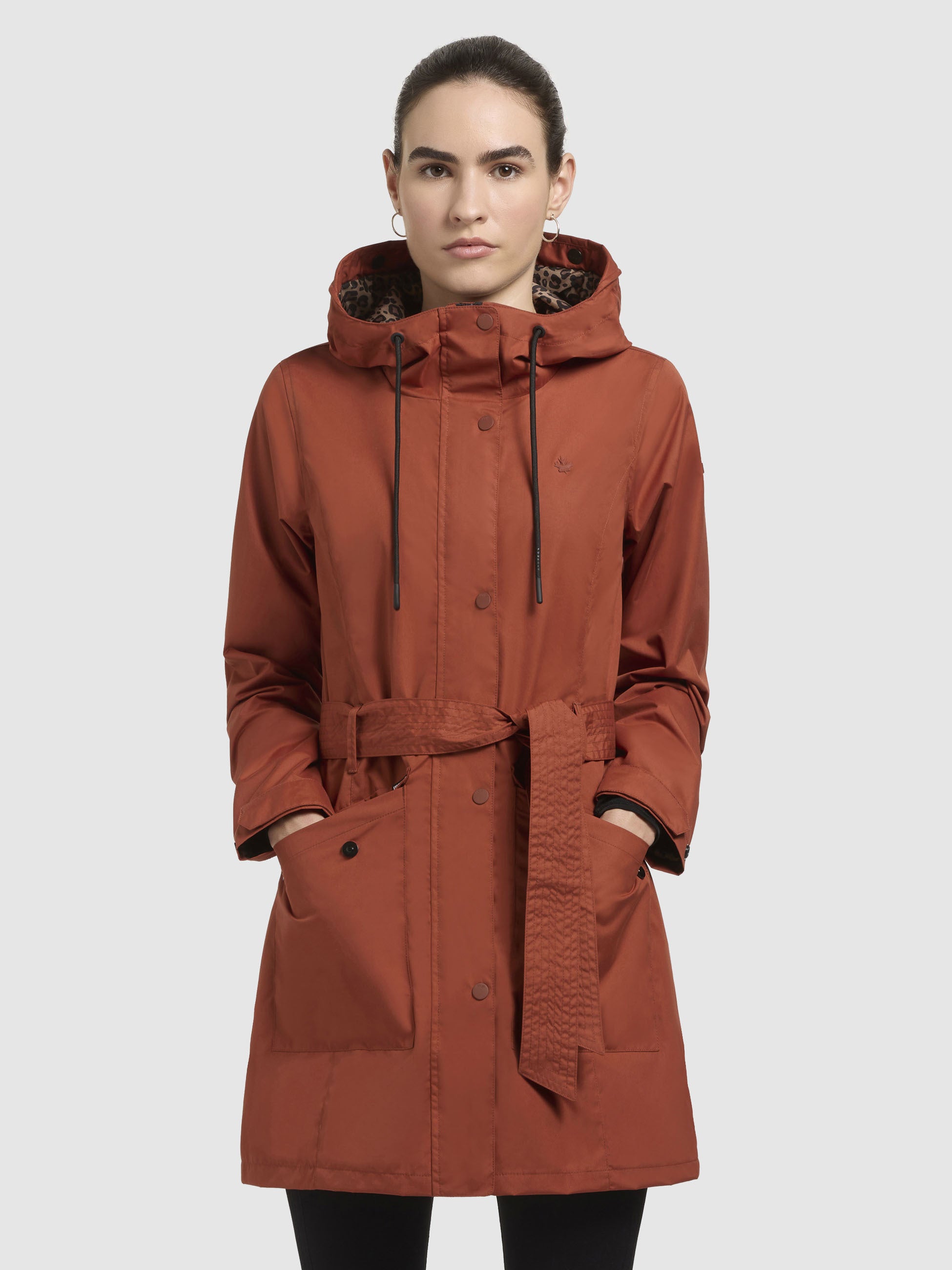 khujo-jacke-mosti-rotbraun-sommerjacke-trenchparka-damen-mit-g-rtel image 4