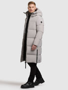 khujo-jacket-dash-damen-steppmantel-knielang-nimbus-gray image 2