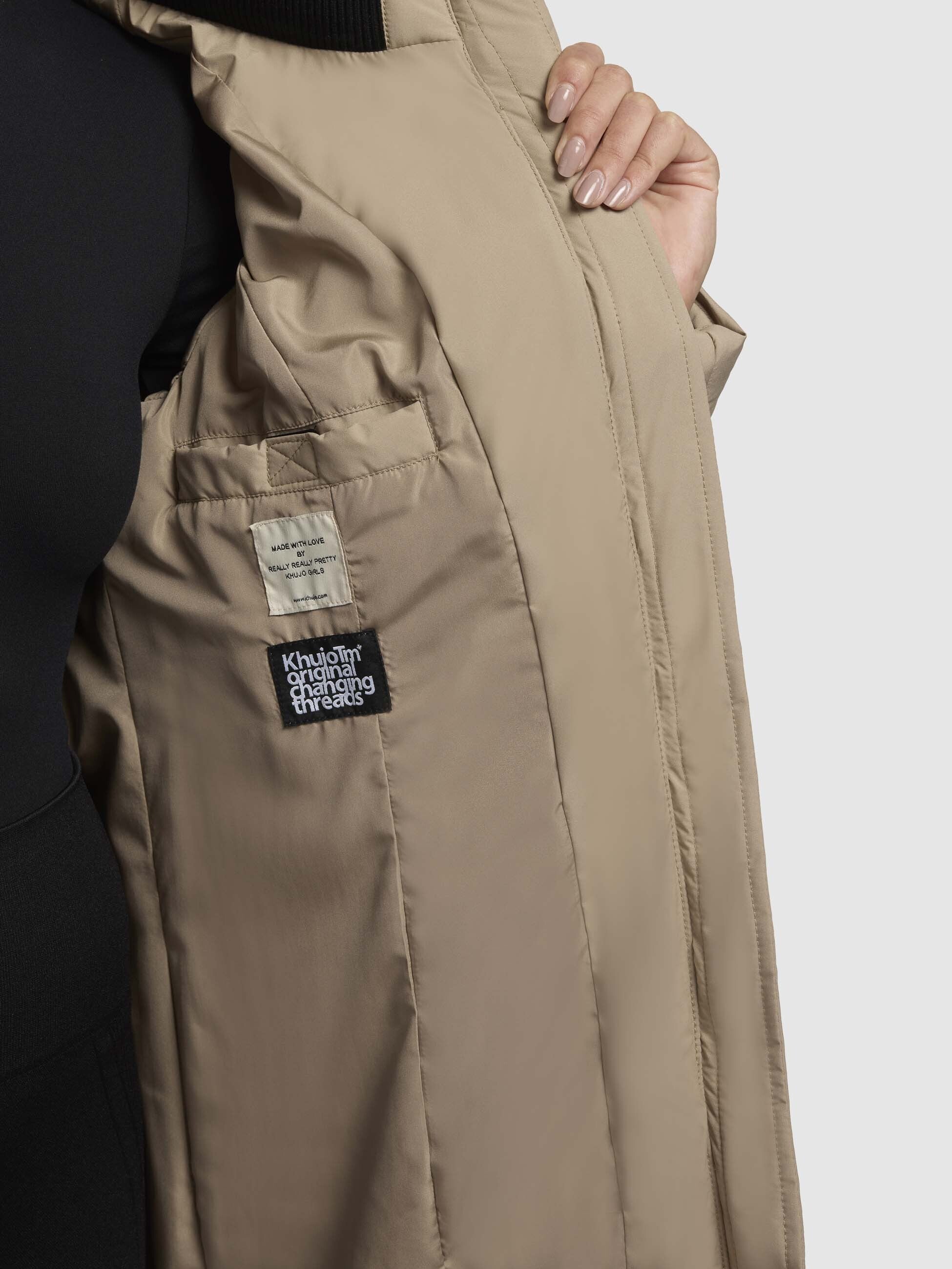 khujo-mantel-fitt3-sand-damen-steppmantel-regular-fit image 8