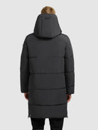 khujo-mantel-lear-obrage-grey-damen-steppmantel-loose-fit image 3