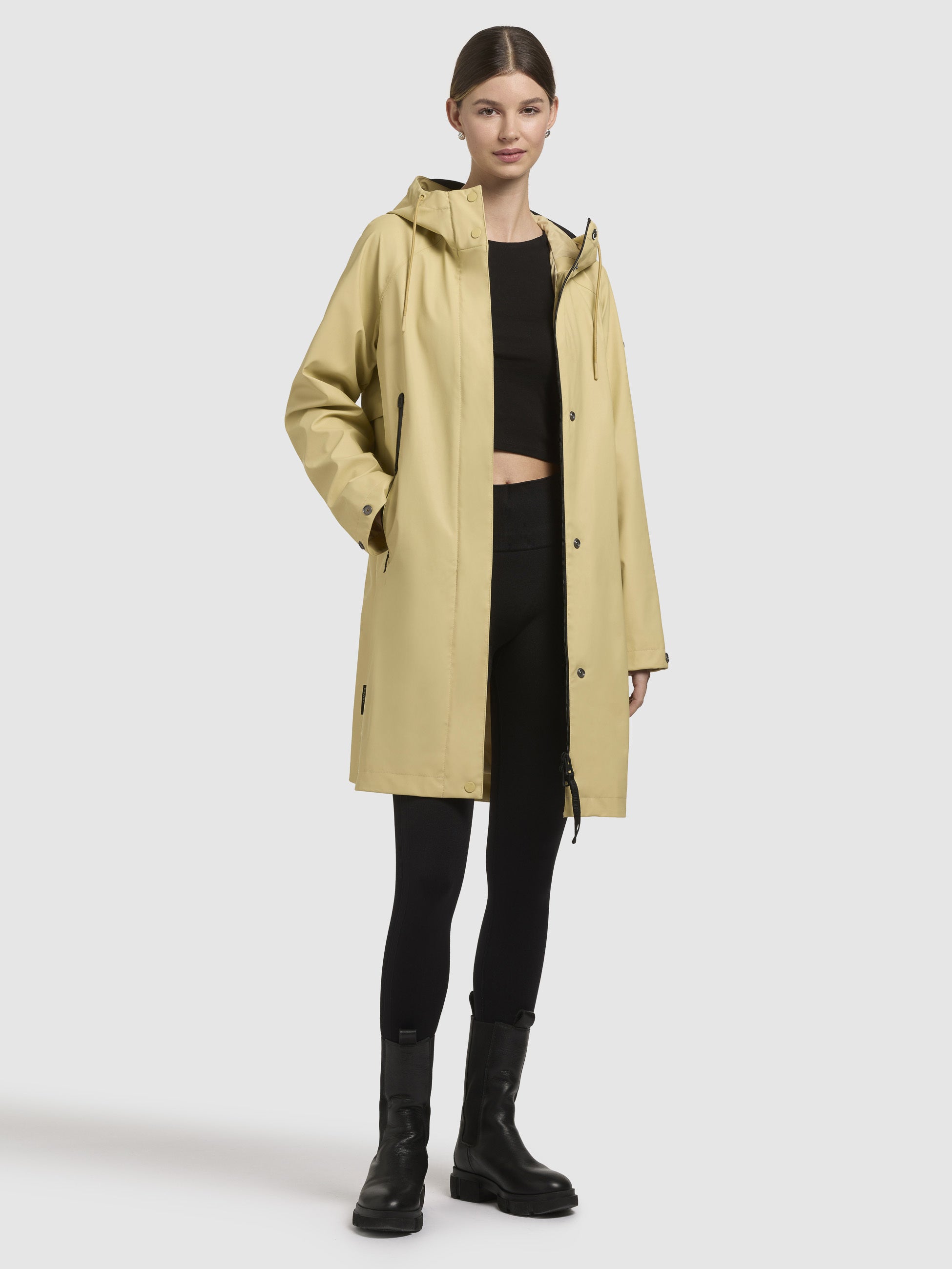 khujo-liede-damen-kurzmantel-regenjacke-gelbgr-n image 2