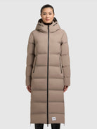 khujo-mantel-larea4-greige-wadenlanger-damen-steppmantel-regular-fit image 4