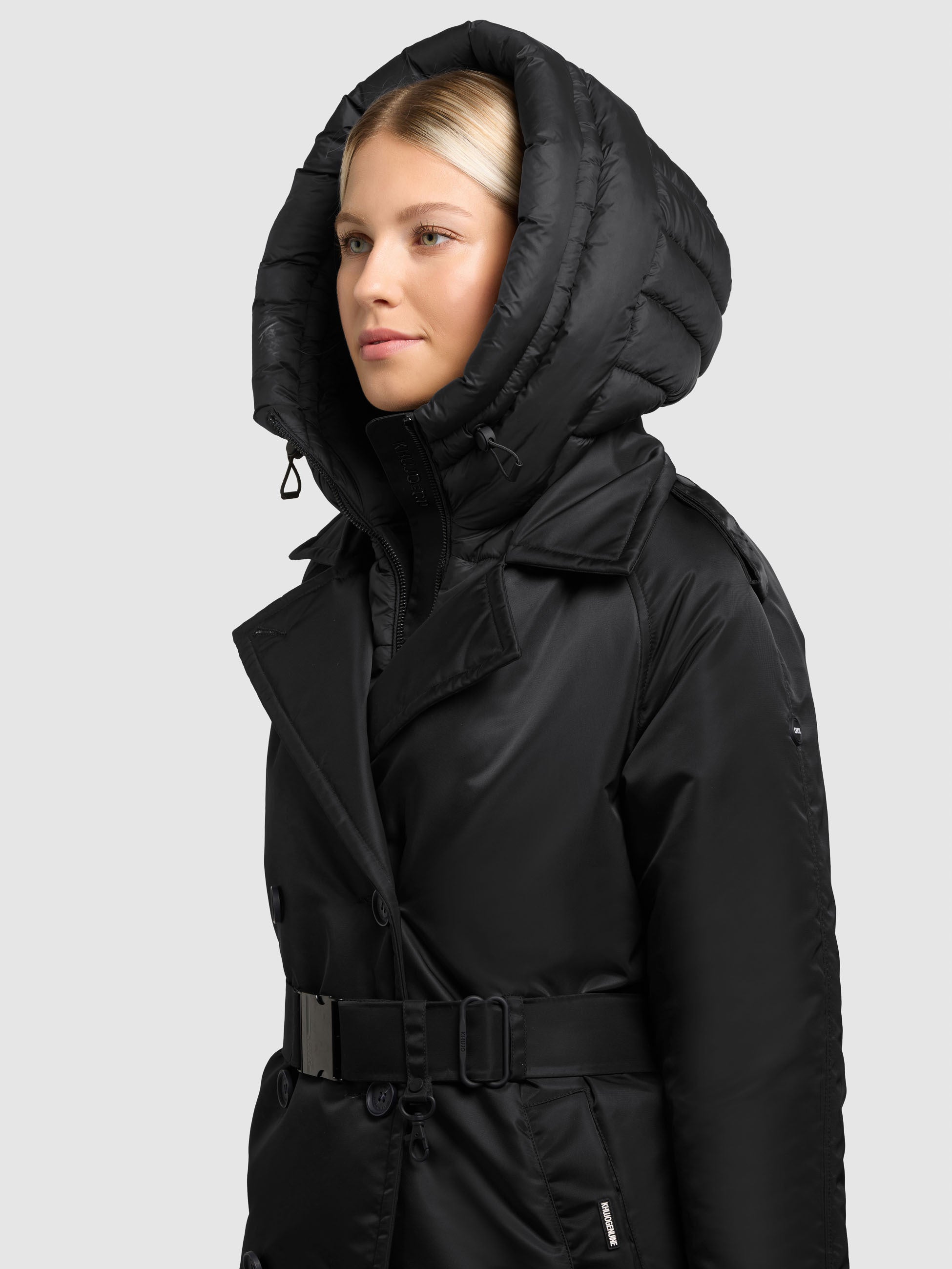 khujo-mantel-lexy-black-knielanger-trenchcoat-mit-kapuze-und-g-rtel-f-r-damen image 7
