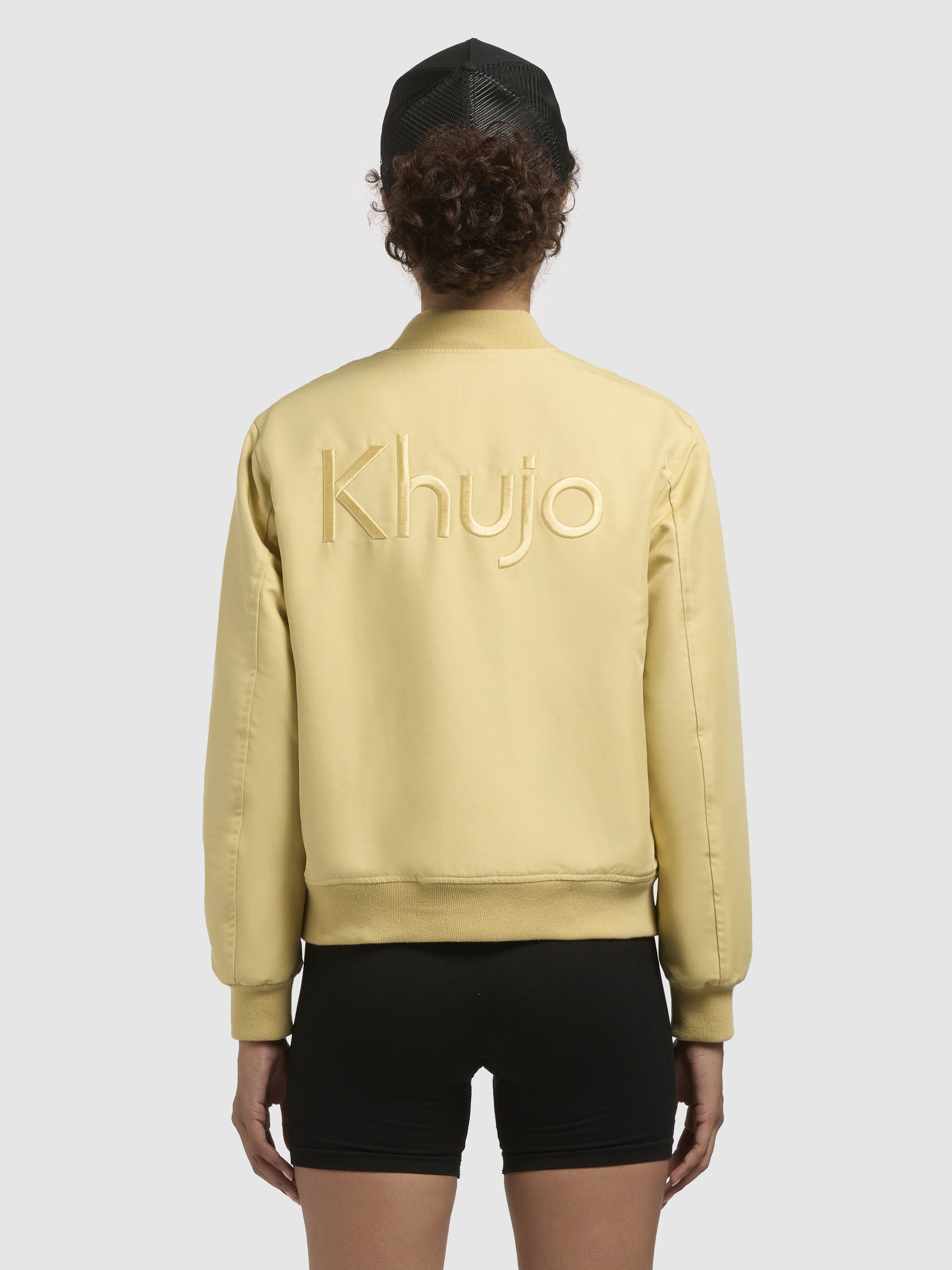khujo-crystal-damen-bomberjacke-college-gelb-mit-steppfutter image 3
