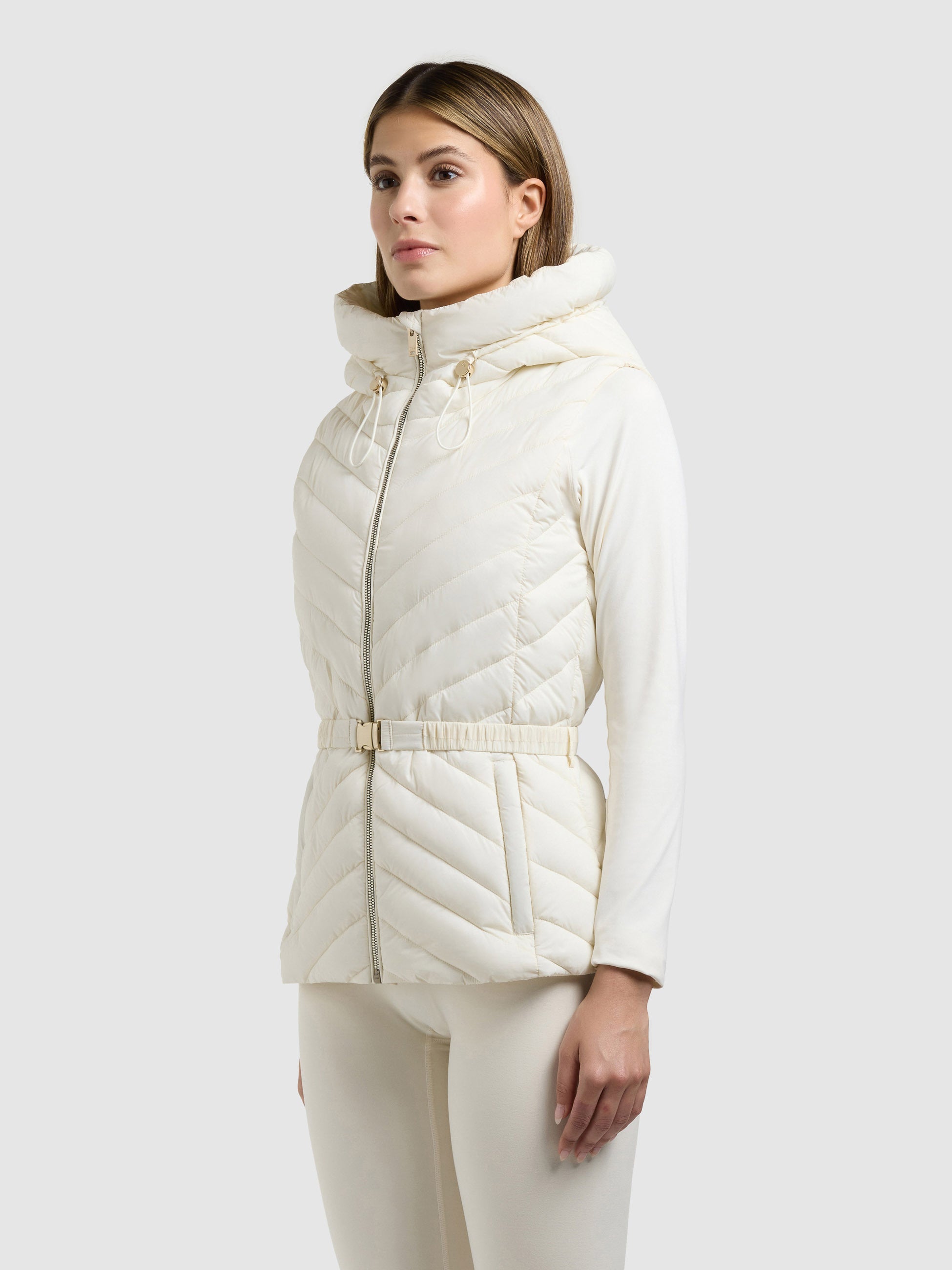 khujo-weste-demie-off-white-steppweste-damen-slim-fit image 5