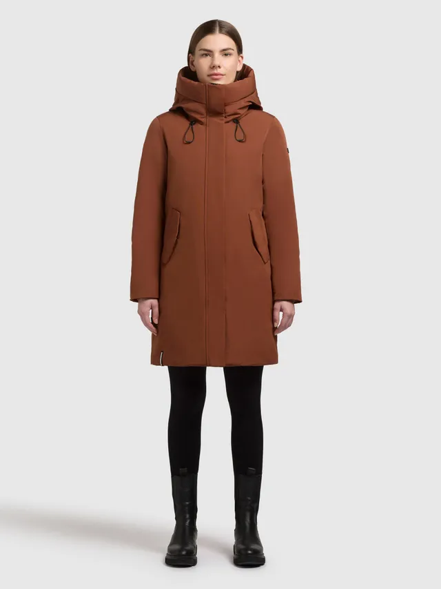 khujo-mantel-wedelia-with-inner-jacket-damen-kurzmantel-russet-brown image 1