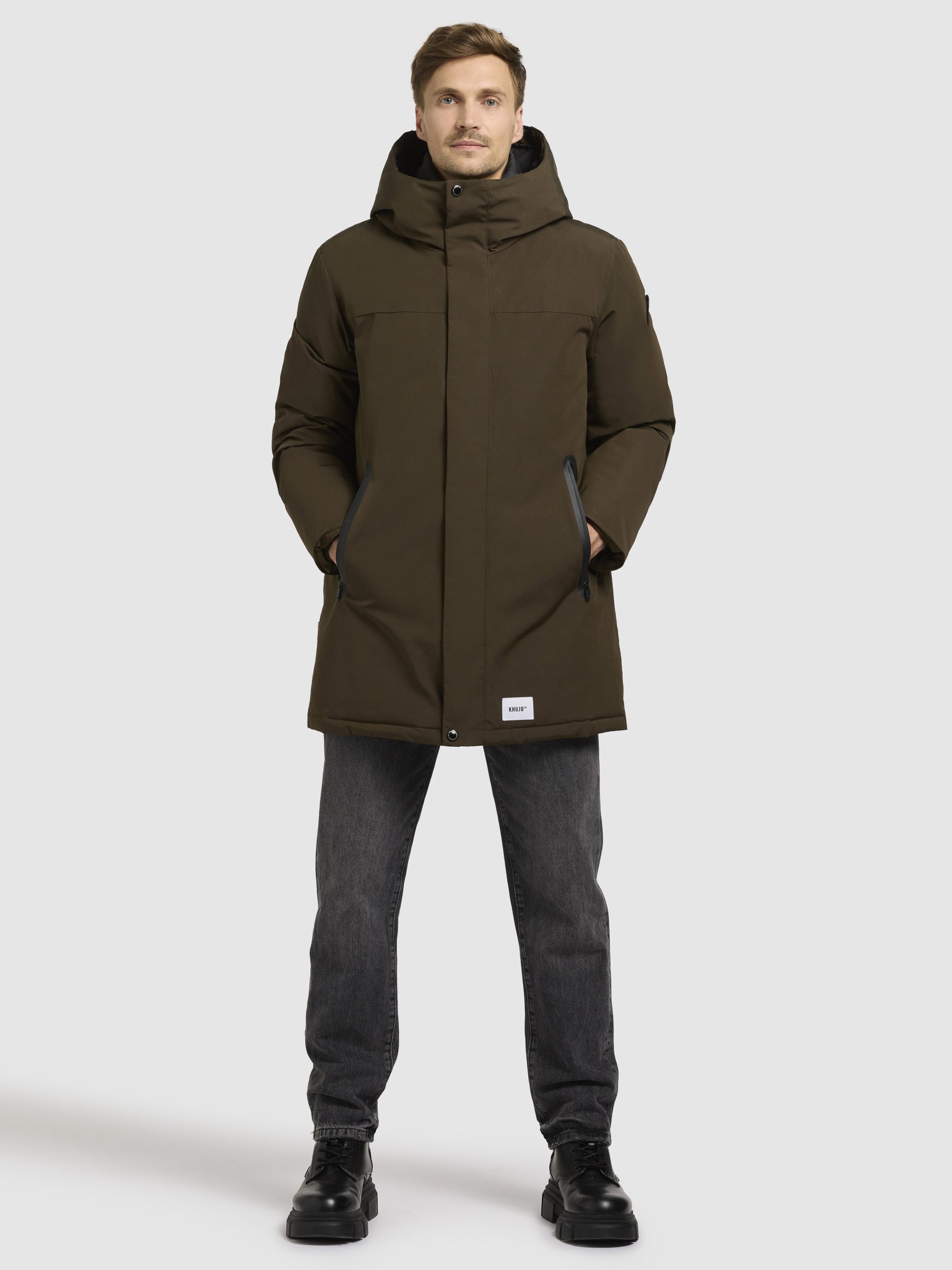 khujo-jacke-kann-dunkeloliv-wattierter-herren-parka image 2