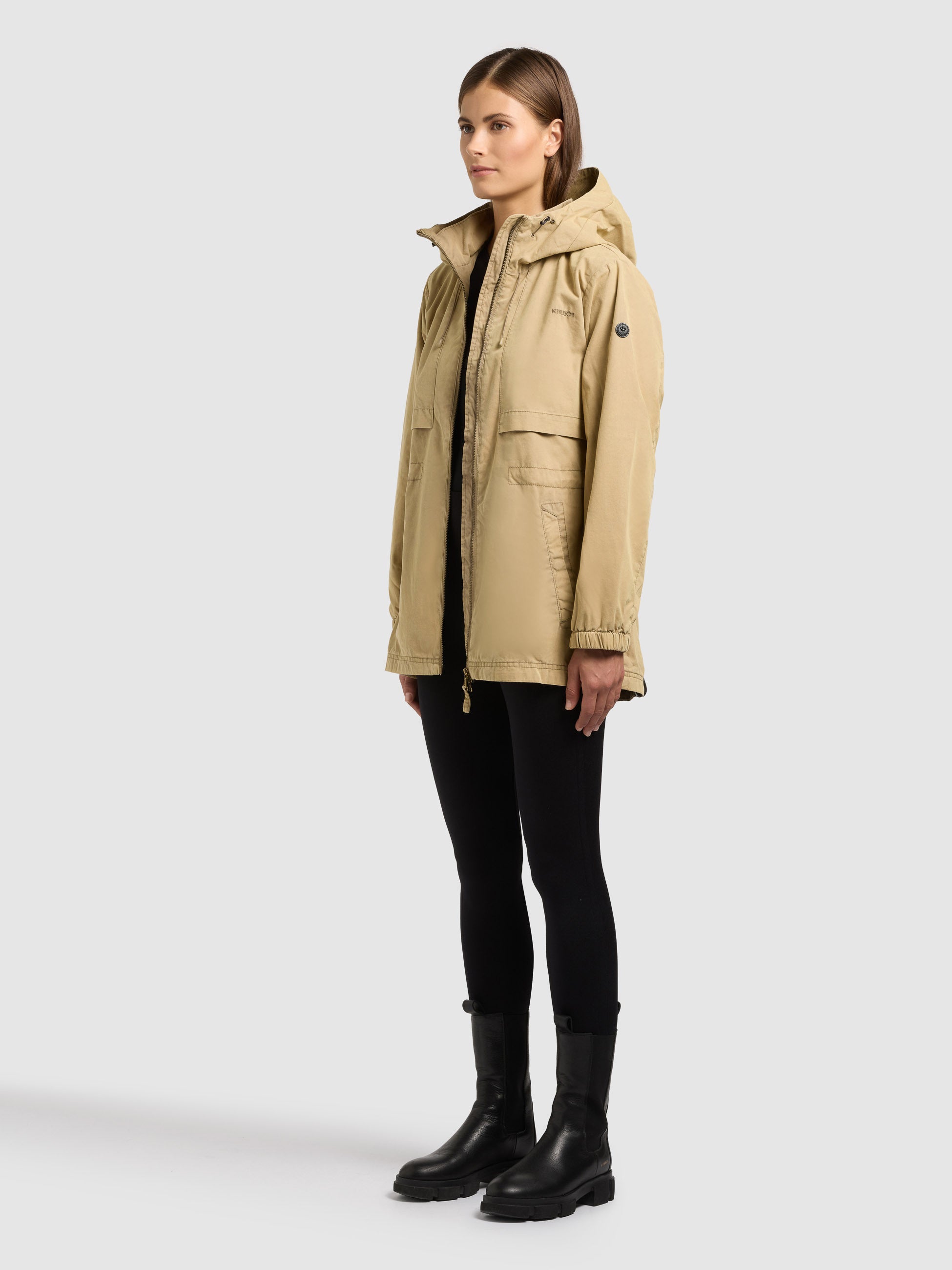 khujo-jacke-rania-damen-parka-latte-brown-regular-fit image 2