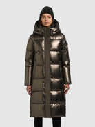 khujo-coat-rachel-shiny-kane-brown-gl-nzender-damen-steppmantel image 4