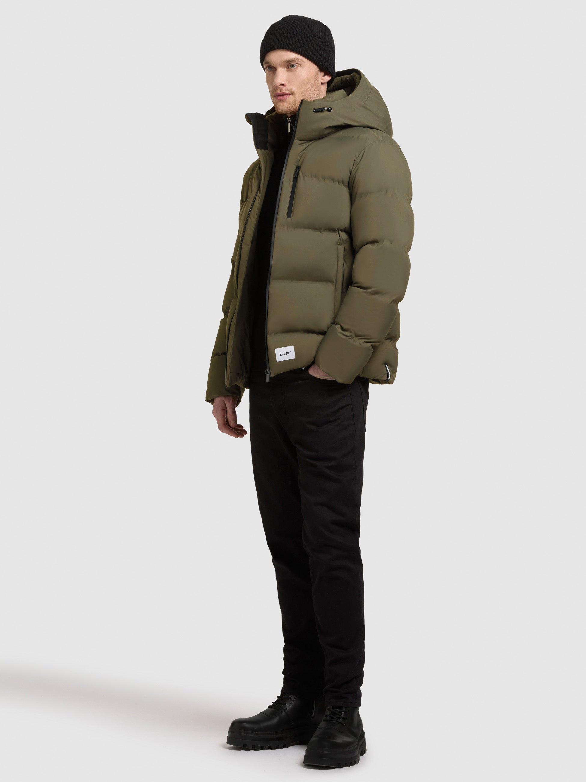 khujo-jacke-silas3-light-moss-green-wattierte-damen-steppjacke image 2