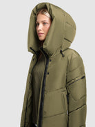 khujo-jange2-matt-damen-steppmantel-fern-green-loose-fit image 7