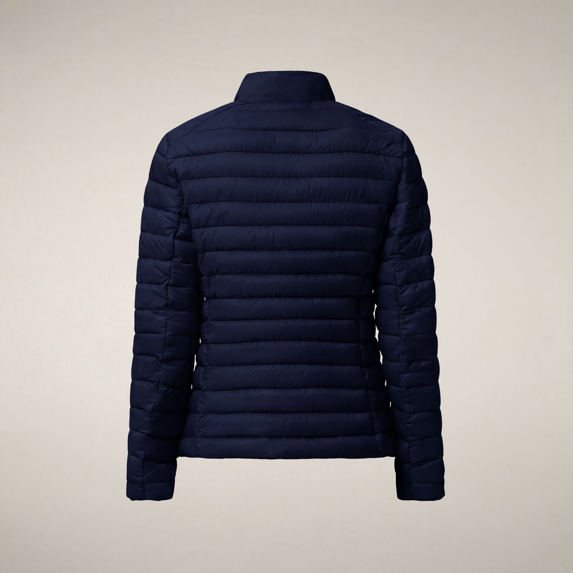 save-the-duck-carly-damen-pufferjacke-navyblau-mit-stehkragen image 4