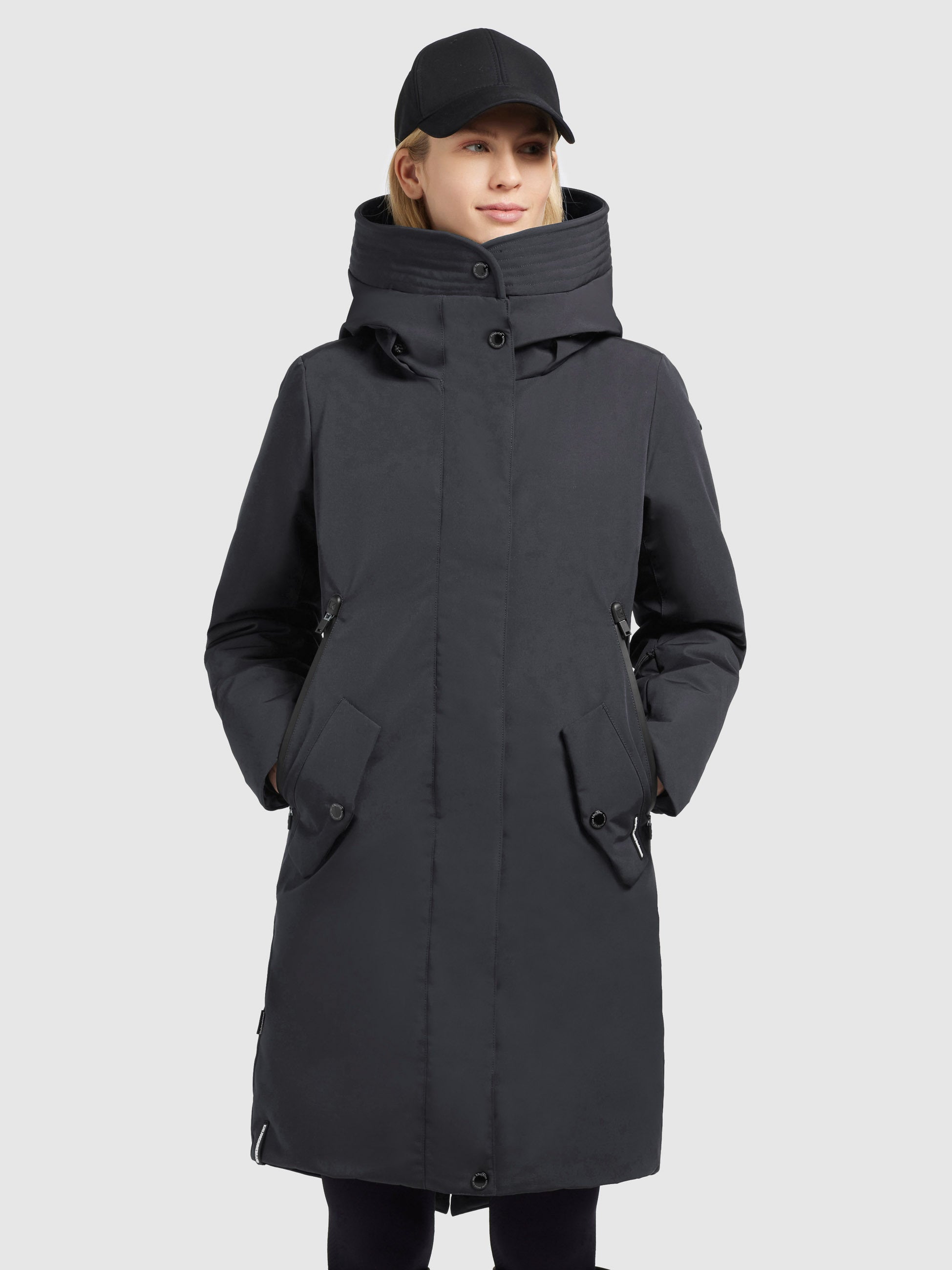 khujo-mantel-charlyn4-dunkelgrau-winterjacke-kurzmantel-wattiert image 4