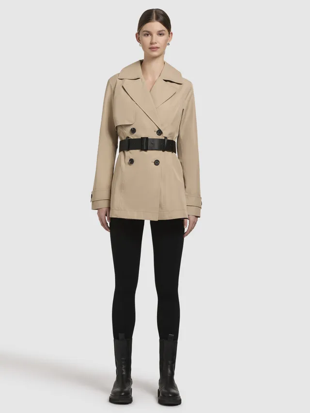 khujo-jacke-liane-sand-kurzmantel-mit-g-rtel image 1