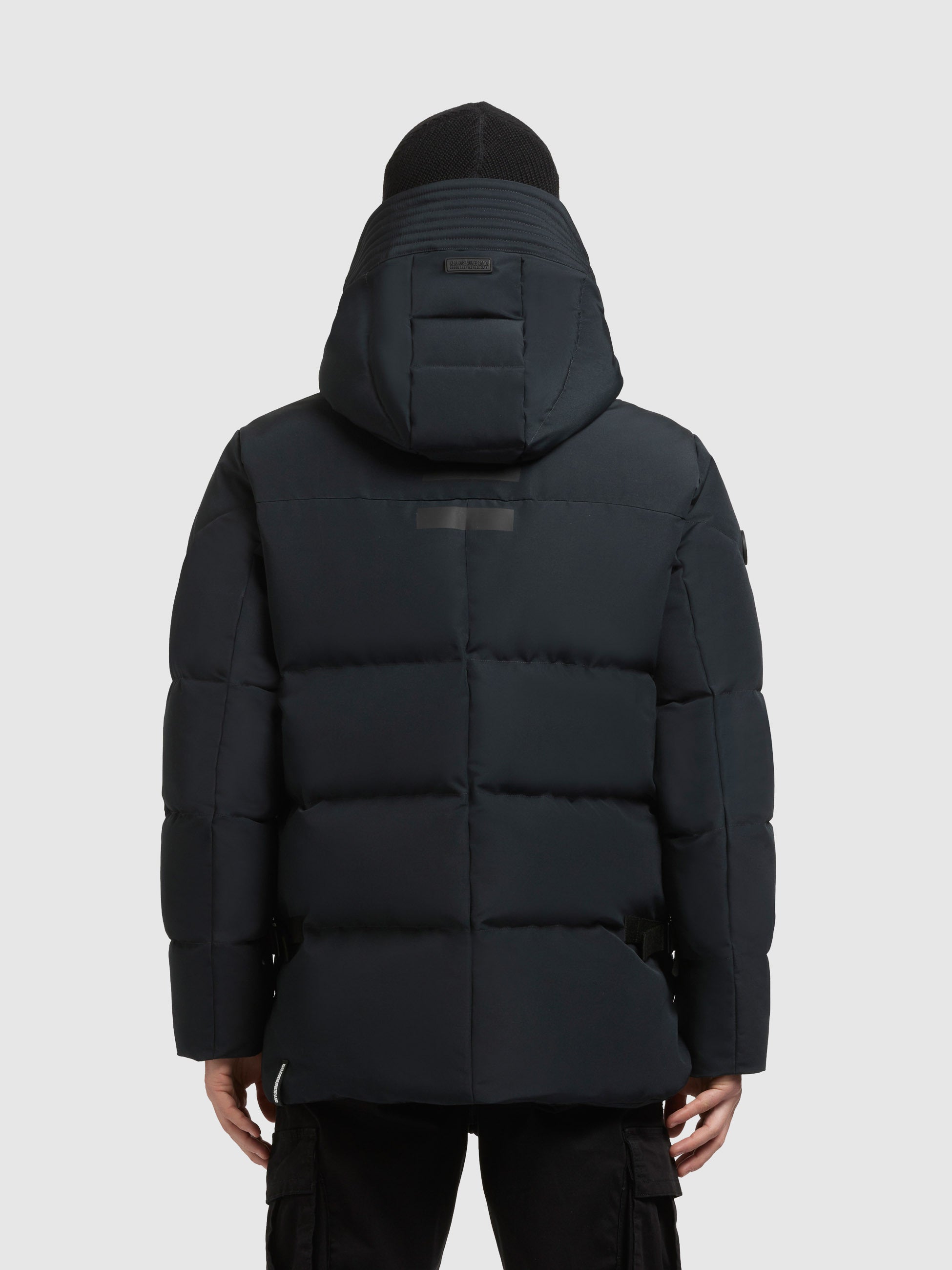 khujo-jacke-tato2-obrage-grey-herren-steppjacke-h-ftlang-mit-kapuze image 3