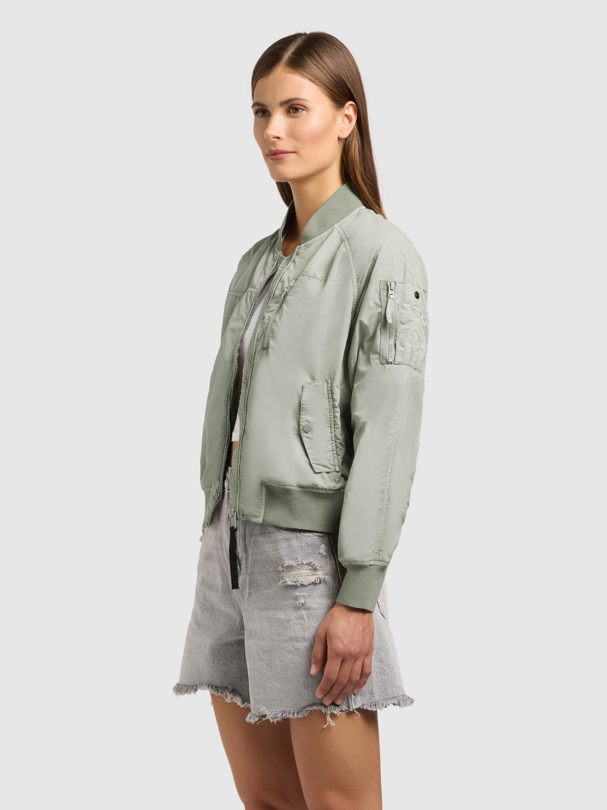 khujo-jacke-zaria-cloud-green-bomberjacke-blouson-ungef-ttert image 1