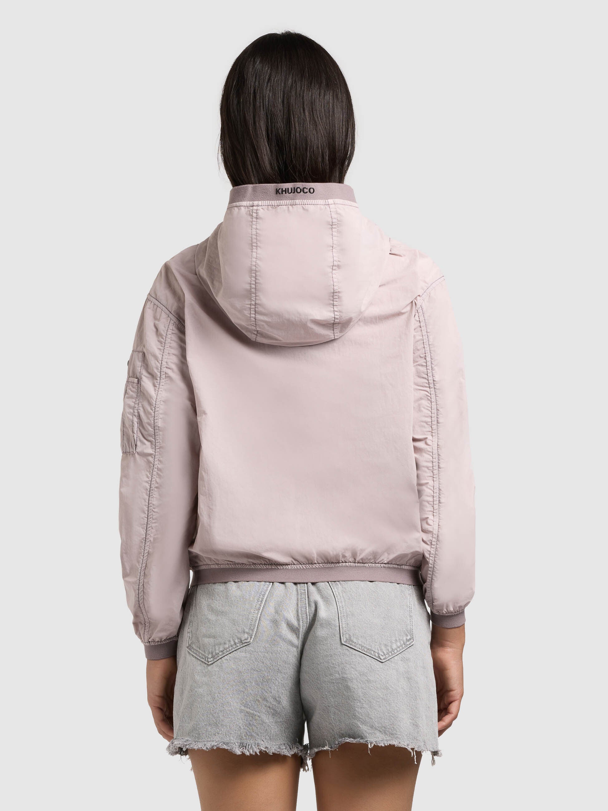 khujo-vona-raindrops-damen-bomberjacke-lilac-ungef-ttert image 3