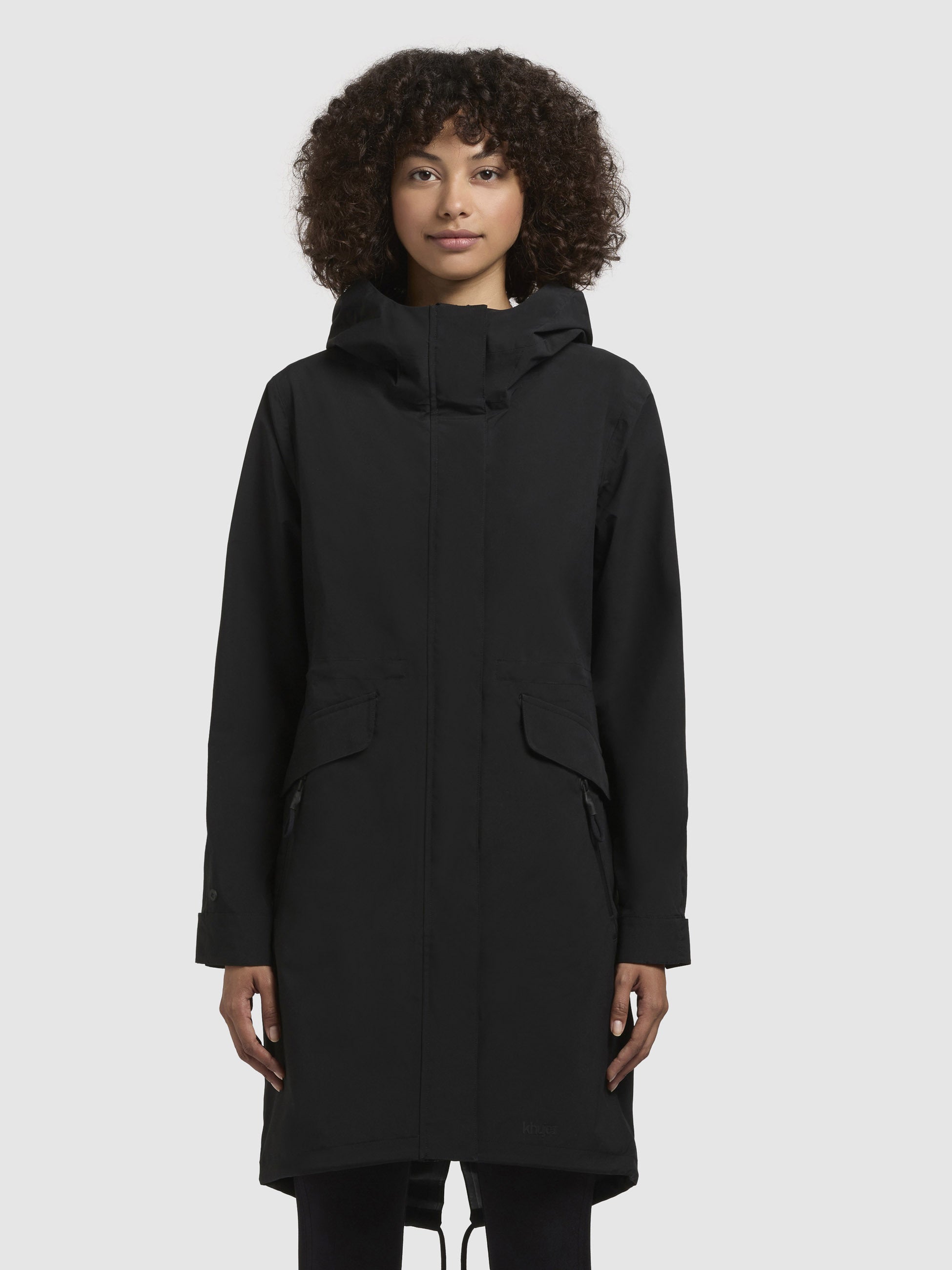 khujo-mantel-namara-schwarz-kurzmantel-regular-fit-mit-kapuze image 4