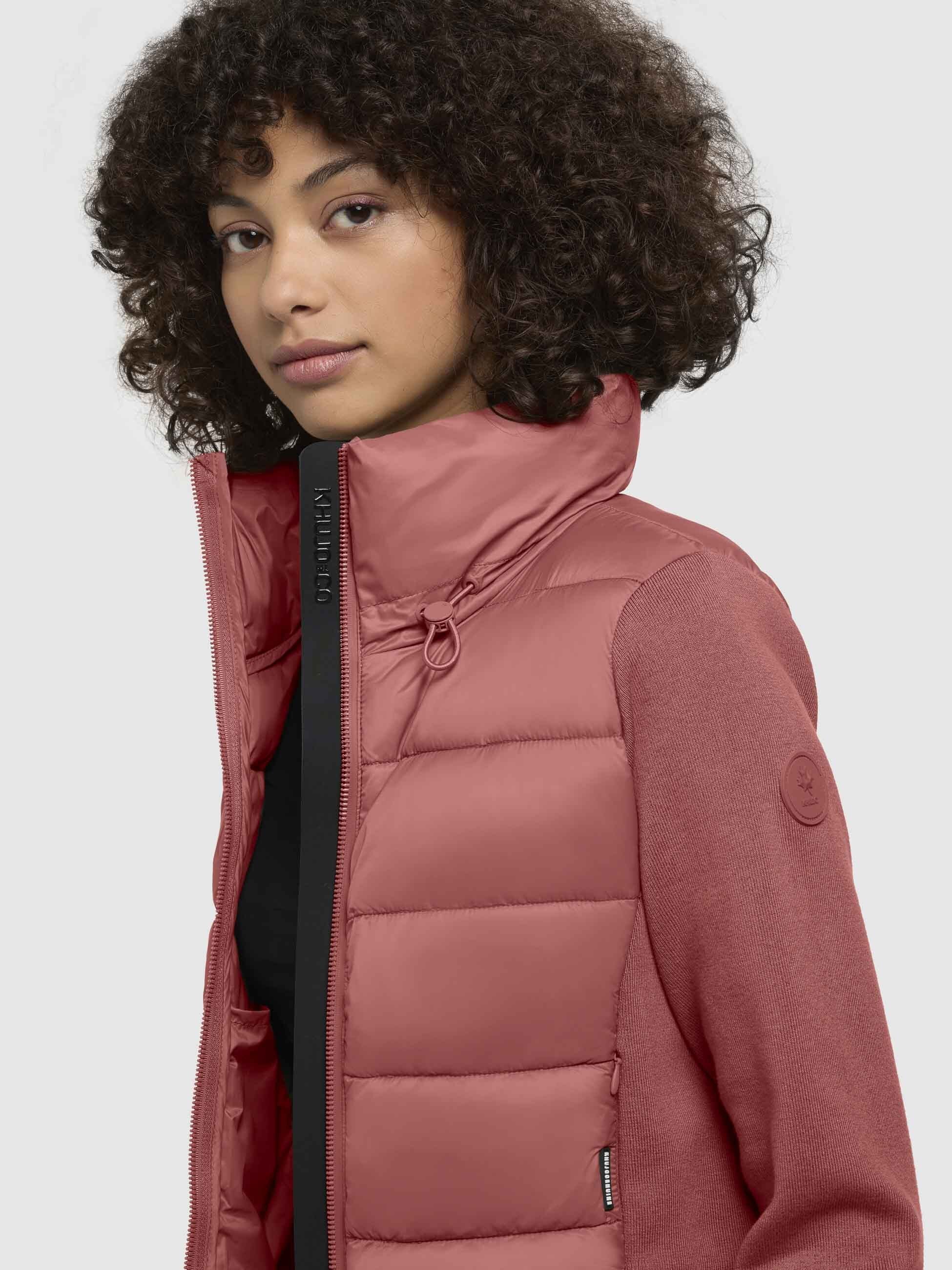 khujo-jacke-lival-rostrot-damen-steppjacke-cropped-baumwollmix image 7