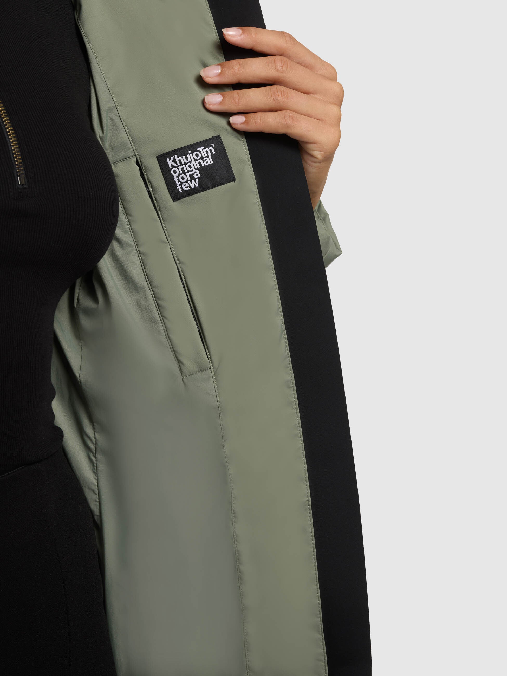 khujo-tanare3-damen-jacke-muted-green-wattierte-winter-steppjacke image 8