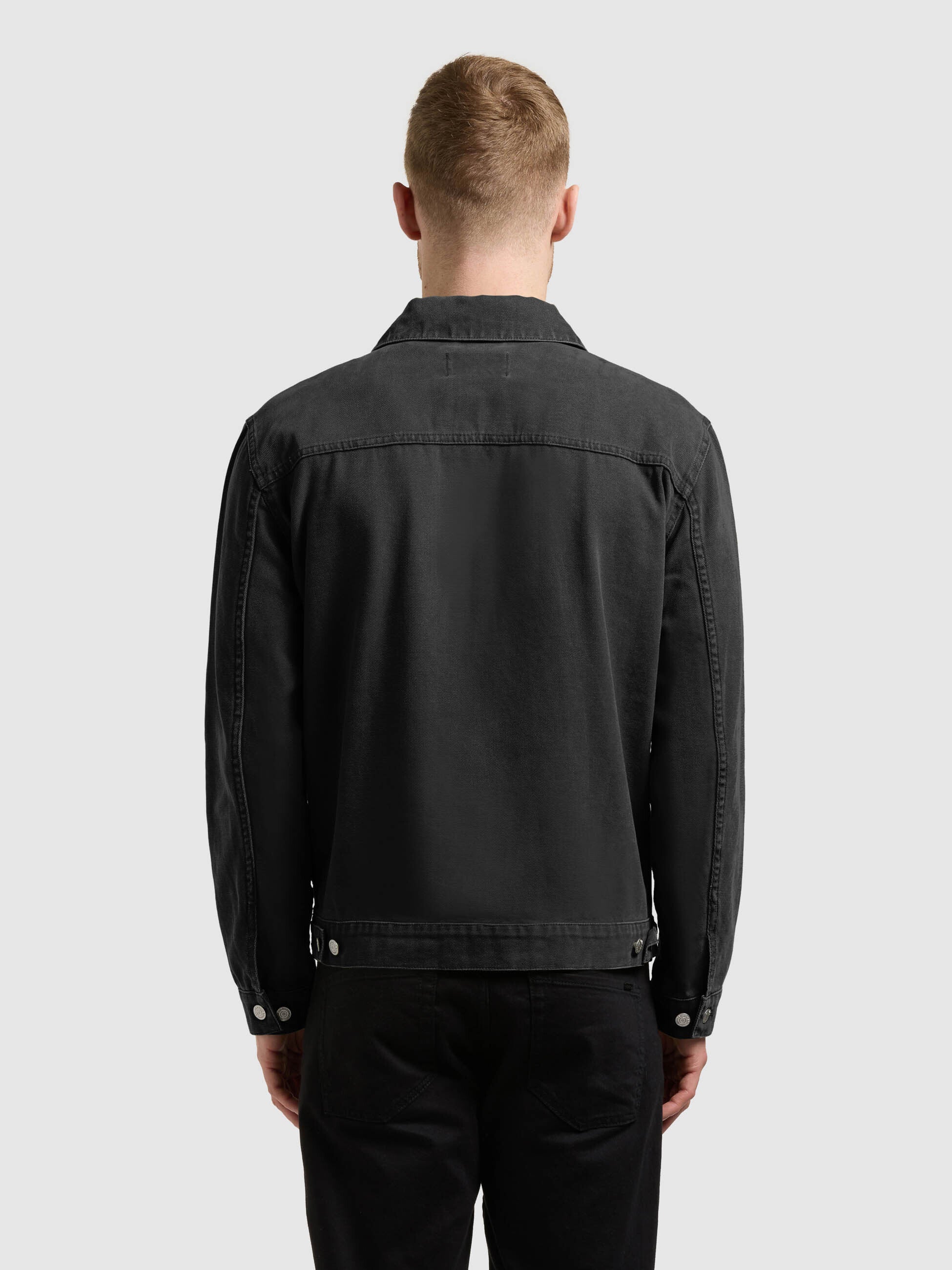 khujo-jacke-ronny-black-workwear-jacke-aus-baumwoll-canvas image 3
